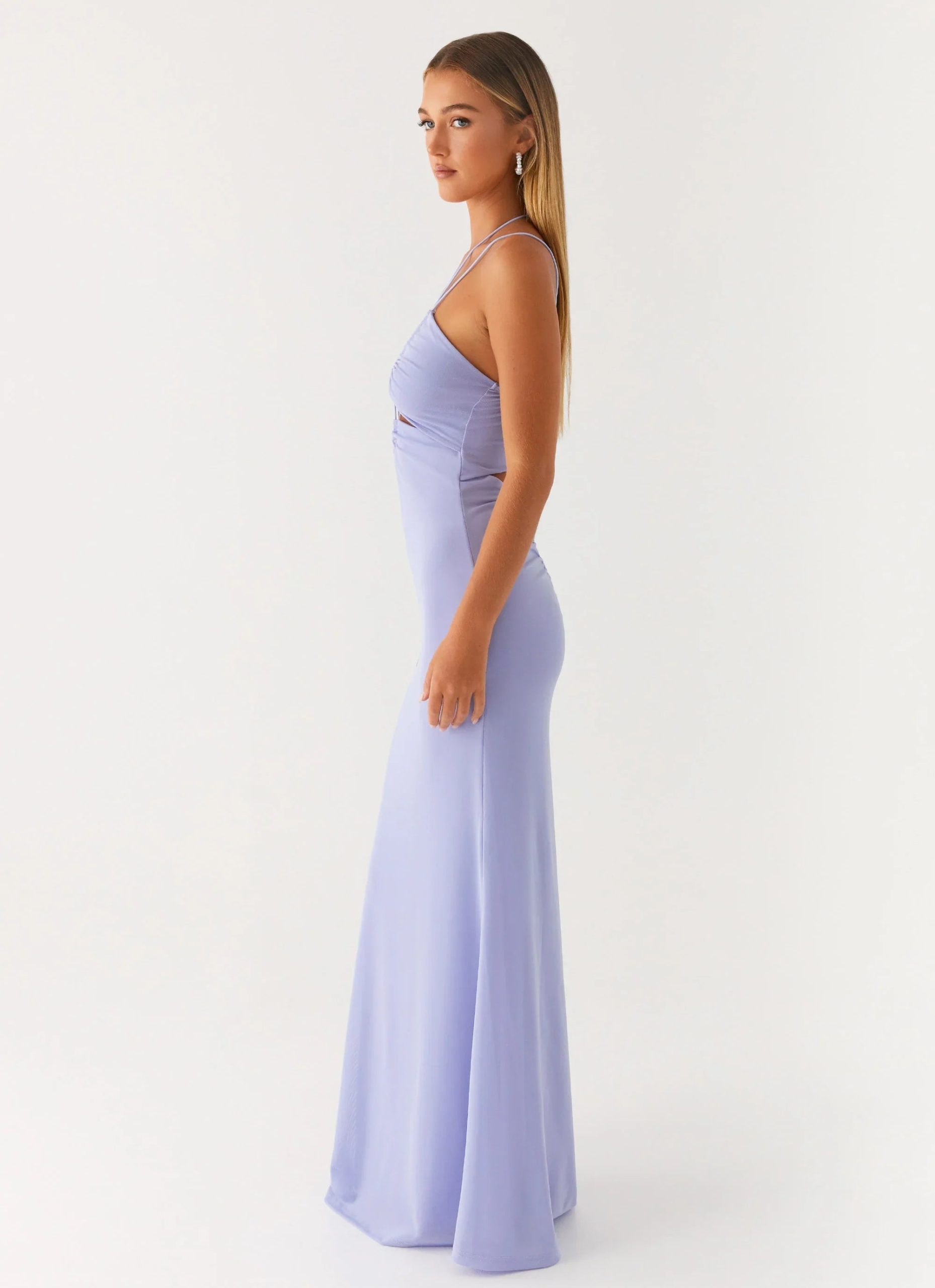 Roberta Maxi Dress - Heather Blue - Image 3