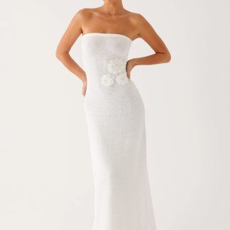 Arli Strapless Maxi Dress - Ivory