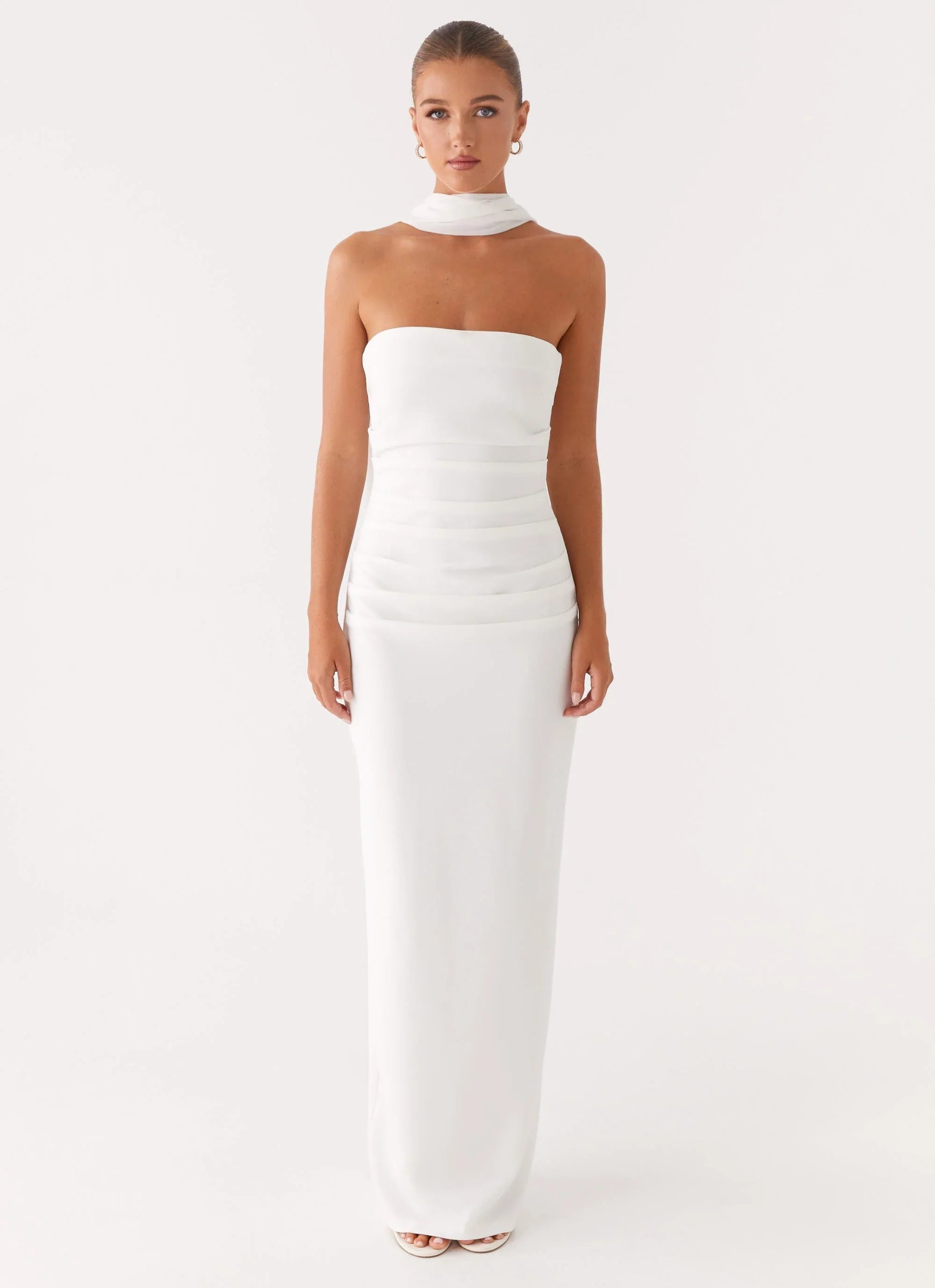 Libra Maxi Dress - White - Image 2