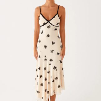 Amelia Midi Dress - Nude