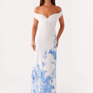 Krissa Maxi Dress - Blue Floral