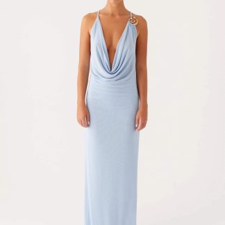Game Player Maxi Dress - Blue