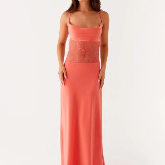 Shae Maxi Dress - Tangerine