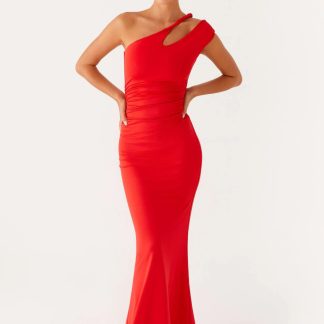 Lopez Maxi Dress - Tangerine